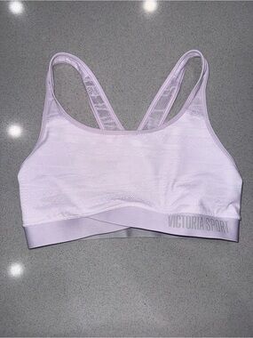 Victoria's Sport THE PLAYER Seamless Lightly Lined Sports Bra lilac- no pads- M